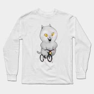 Cat on a Bicycle Long Sleeve T-Shirt